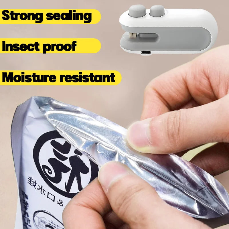 Rechargeable 2-in-1 Mini Bag Sealer & Cutter